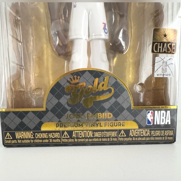 Funko NBA Joel Embiid Premium Vinyl Gold Chase Figure 12”H - Picture 3 of 7